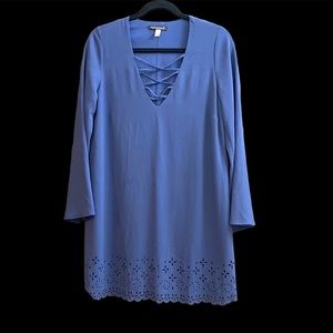 Swingy v-neck mini dress